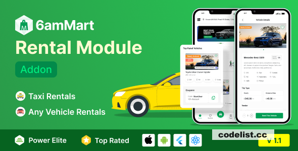 6amMart Car Rental Module Addon v1.9
