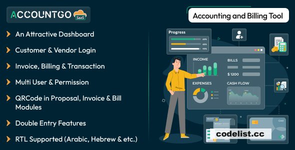 AccountGo SaaS v8.2 - Accounting and Billing Tool - nulled